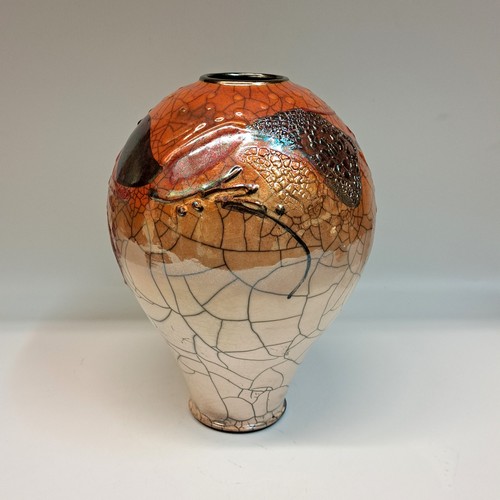 #231041 Raku, 3xFired 9.25x6 $42 at Hunter Wolff Gallery